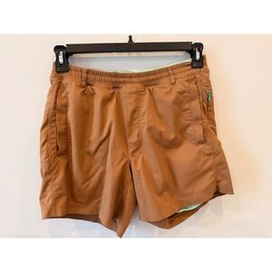 Birddogs Women's Shorts Med Brown Built-In Liner Stretch Athletic Casual Running